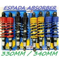 ESPADA ADJUSTABLE GAS ABSORBER 330MM 340MM RACING - EX5 DREAM RXZ SMASH WAVE DASH KRISS WAVE100 WAVE