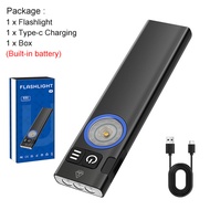 Asafee U8 7W Multi-Functional Portable Outdoor Camping Ultra-thin Mini Flashlight Tail Magnetic With