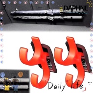 DAPHNE 2Pcs Car Umbrella Hooks, Anti-tilt Vertical Suspension Car Umbrella Holder, Portable Single/D