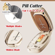 【SG】1/4 Pill Cutter Medicine Divider Pill Divider Organizer Quartering Pill Cutter Medicine Tablet C