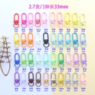 2.7g 33mm Long Door Buckle 3 Points Small Rotating Buckle Paint Alloy Colorful Shrimp Buckle Rotatin