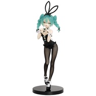 Bunny Girl Black Silk Series Hatsune Miku Bunny Girl Anime Two-Dimensional Cute Ornaments Gift Figur