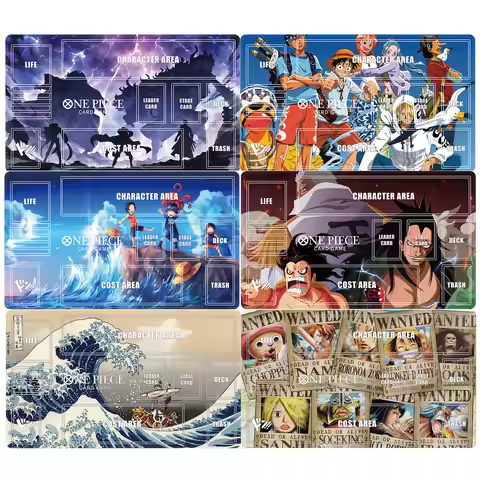 13 Models 600X350X2Mm Diy One Piece Opcg Luffy Card Battle Mat Opcg Zoro Single Player Board Game Ca