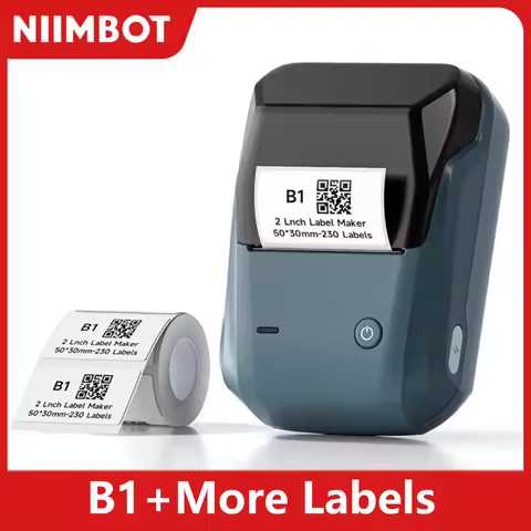 Niimbot B1 Mini Portable Thermal Printer Self-Adhesive Sticker Label Maker Pocket Printer Labeling M