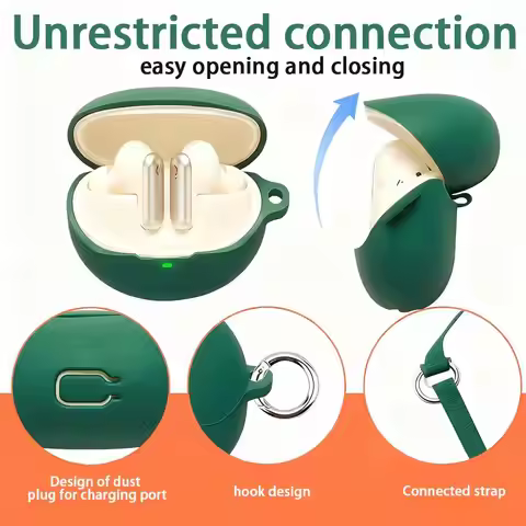 for BASEUS Inspire XP1 Headphone Case Soft Wireless Earbuds Silicone Shell Scratch-resistant Mini He