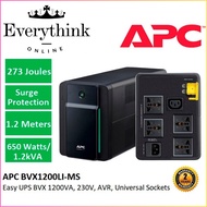 APC BVX1200LI-MS BVX 1200VA, 230V EASY UPS AVR UNIVERSAL SOCKET WITH BATTERY BACKUP * UNINTERRUPTIBL