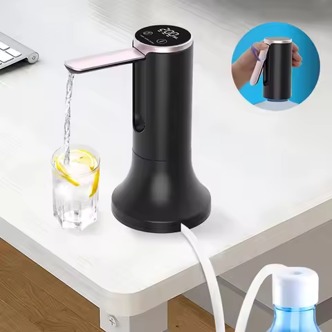 Electric Water Gallon Bottle Pump Foldable Automatic Water Dispenser 19 Liters Bottle Rechargeable D