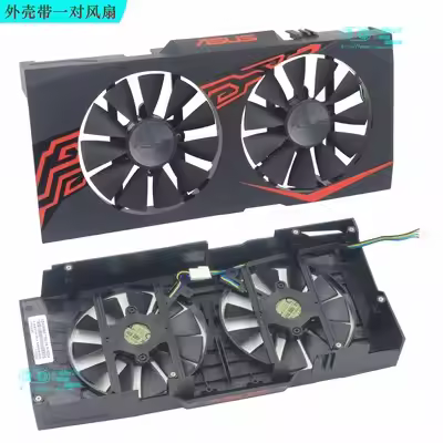New Frame Shell Fans for ASUS GTX1060-06G 5G GTX1070-08G EX RX570 RX580 Video Card