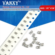 100pcs 100nF X7R Error 10% 50V 0805 0.1UF 104 1pF ~ 47uF SMD Thick Film Chip Multilayer Ceramic Capa