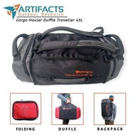 Duffle bag backpack artifacts cargo hauler duffel Traveler 45 liter