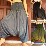 Hmong Pants Elastic Waist Suitable For Both Men And Women.