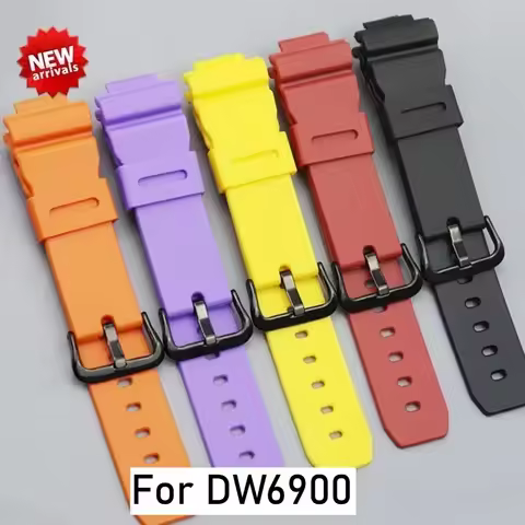 Silicone Watch Band for Casioak DW6900 Series GW-6900A G-6900B GLX-6900GB GLS-6900 Strap DIY Accesso