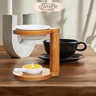 LOVIVER Essential Oil Burner Candle Holder Burner Wax Melt Burner Oil Diffuser for Yoga