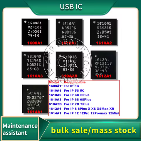 New U2 USB Tristar IC 1614A1 1612A1 610A3B 1610A3 1610A2 1610A1 1608A1 For IP5 5S 6 6S Plus 7 7P 8 8