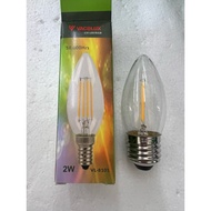 LED Candle C35 Edison 2 Watt E27 3000K Vacolux