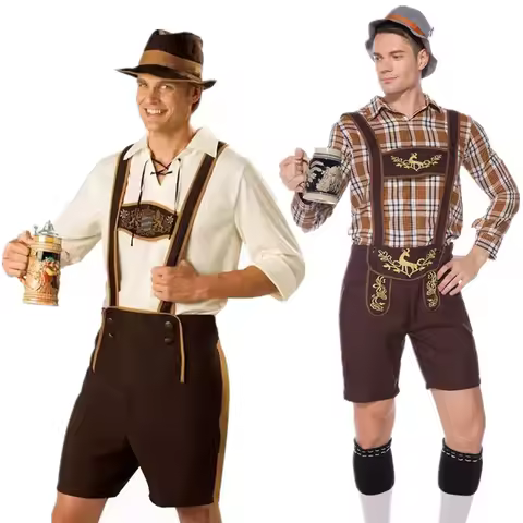 Oktoberfest Costume Man Bavarian Octoberfest German Festival Beer Cosplay Adult Male Halloween Party