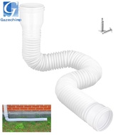 Gazechimp Gutter Downspout Extension Flexible Downspout Extender Drain Pipe Gutter Connector Rainwat