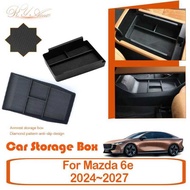 Car Storage Box For Mazda 6e EZ-6 J90A 2024~2027 Anti-dirty Armrest Center Console Boxes Wireless Ch