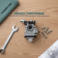 HabitatPort Brush Cutter Engine Carburetor 10mmpatible with TU26 34F 36F 1E34F 1E36F Efficient Fuel 