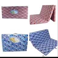 URATEX Tri-Fold Bed Foam with Cover  2inches Thick 100% ORIGINAL (30x75, 36x75, 42x75, 48x75, 54x75,