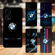 Oppo A58 Black Bezel Phone Case BMW Car Brand