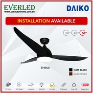 [FREE INSTALLATION] DAIKO Shinji 36"/46"/52" DC Ceiling Fan (with 24W Dimmable Tri-Color LED Powered by Philips)