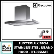 {KL & Klang Valley Area Only}ELECTROLUX EFL-925MAR 90CM STAINLESS STEEL ISLAND HOOD