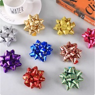 2.5cm 3D Self-Adhesive Ribbon Flowers - Gift Box Decor/Party Setup Star Flowers