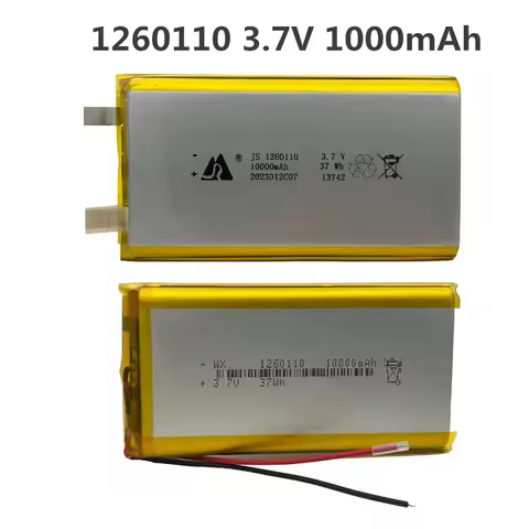 3.7V 10000mAh 1260110 Polymer Lithium Battery/lithium Ion Battery with Protection Board for Power Ba