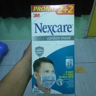 New Masker 3M Nexcare Extra Carbon 4Play 48Pc Original