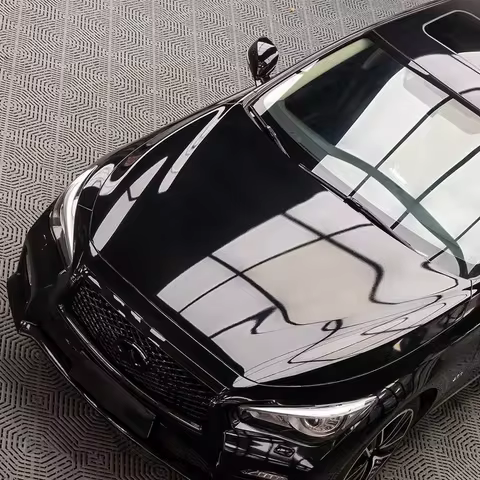 The 1.52mx16.5m full-body ultra-bright black PET packaging film is both heat-resistant and scratch-r