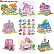 VORTEX 3D Castle Airplane Assembly Model, Castle Cardboard, Cartoon Airplane Handmade 3d Puzzles Kid