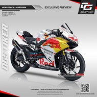 CBR250RR Decal, CBR250RR sticker, CBR250RR sticker Decal, CBR250RR Livery F1 Redbull Striping, CBR25
