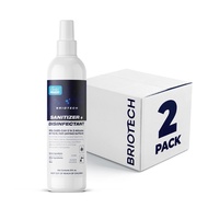 BRIOTECH Sanitizer + Disinfectant, Kills 99.99% of Viruses & Bacteria, HOCl Hypochlorous Spray, 0% B