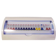 [ 18.5 Way ] Full Set Consumer Box  1 Row White Electric Kotak Suis Baris Main Electrical Box Db Box