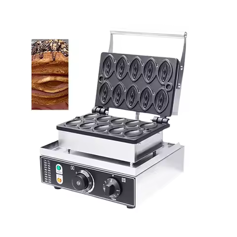 Waffle Oven Vagina Custom Design Shape Stainless Steel None-Stick Waffle Pussy Baker Maker Muffins M