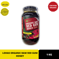 LOHAS ORGANIC RAW RED GUM HONEY 1KG