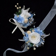 Corsage Corsage Original Groom Bridal Corsage Wrist Flower Groomsmen Bridesmaid Blue Series High-End