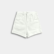 HI STYLE Women Short Jeans - White - FVG610339