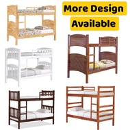 Solid Rubber Wood Bunk Bed /Double Decker Bed in Available In more Designs