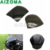 Smoke Motorcycle Headlight Windshield Quarter Fairing Kit for Harley Sportster Iron 86-94 Dyna 883 X