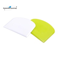 2 Pieces Dough Scraper Bowl Scraper Food-Safe Plastic Dough Cutter Flexible Plastic Scraper Practica