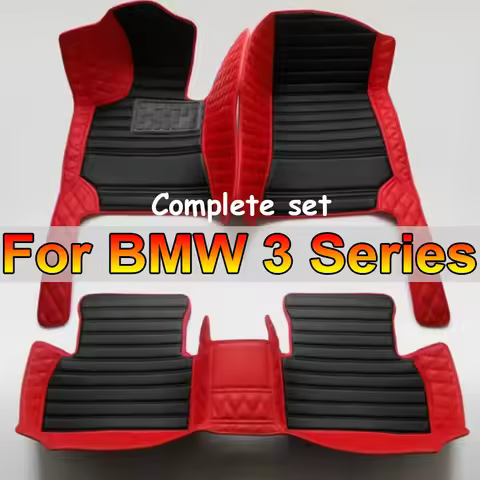 Car Floor Mats For BMW 3 Series F30 2012~2018 Mat Rugs Protective Pad Luxury Leather Carpets Car Acc