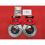 Yaris/Vios/Alza F40 Brembo 4Pot Front Caliper/Disc/Bracket Set Rotor 300MM 16INCI RIM