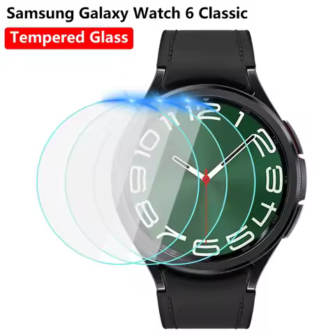 Tempered Glass for Samsung Galaxy Watch 6 Classic 43mm 47mm HD Screen Protector Film Anti-Scratch fo