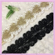 [ 1 m/ unit ] II 546 8cm boder lace/ chemical boder lace/ chemical lace/ trimming lace/ embroidery