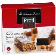 [USA]_Protidiet ProtiDiet - High Protein Diet Bar  Peanut Butter  Smooth Caramel Crisp  Low Calorie,