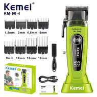 Kemei Km90-4 ปัตตะเลี่ยนตัดผม ไร้สาย มอเตอร์แรง10W 11500 รอบ  พร้อมใช้งาน