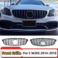 For Mercedes Benz C class W205 C205 C43 2014-2018 GT Style Front Inlet Mask Grille Bumper Grill Modi