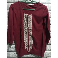 MERAH Prelove Red Cardigan